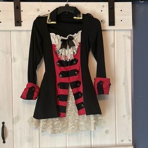 Girls Pirate dress costume size Jr Small/Petite Medium
